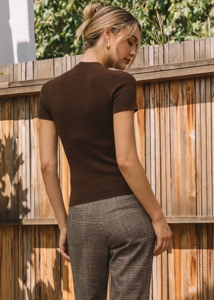 Every Day Is New Brown Sweater Top