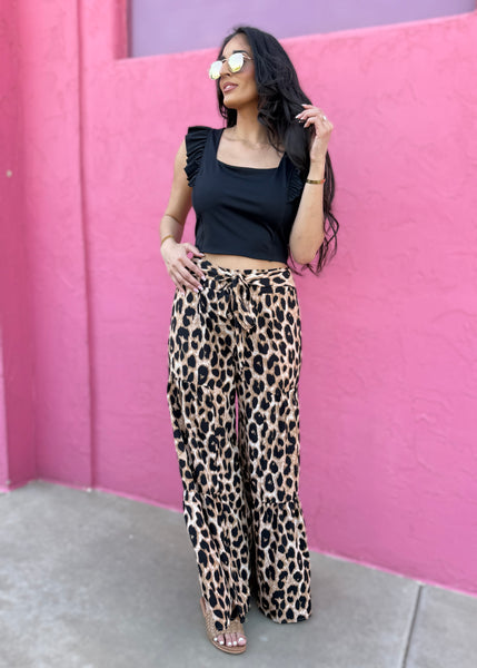 Timeless Tiered Leopard Pants
