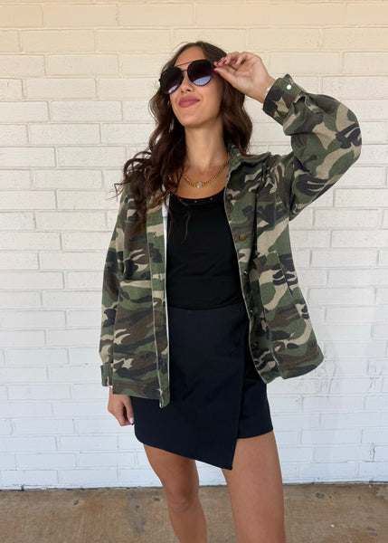 Now You See Me Camo Denim Jacket