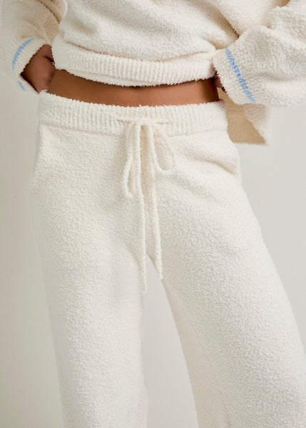 Casual Intentions Cream Cozy Jogger Pants