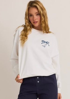 YEE HAW Printed Long Sleeve Oversized Sweatshirt