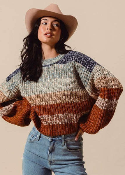 Rustic Mountain Girl Sweater Top