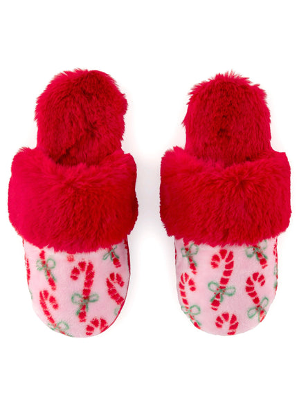 FELICITY CANDY CANE SLIPPERS