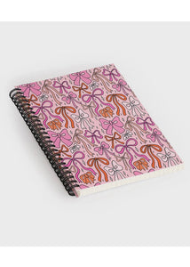 Doodles By Meg Pink Bow Spiral Notebook