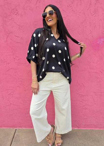 Potentially Pleasing Polka Dot Top