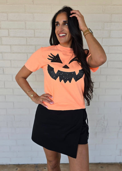 Jack O Lantern Face Orange Tee