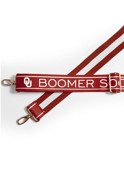 OU Boomer Sooner Shoulder Purse Strap 1.5"