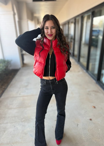 Connected Success Red Puffer Vest