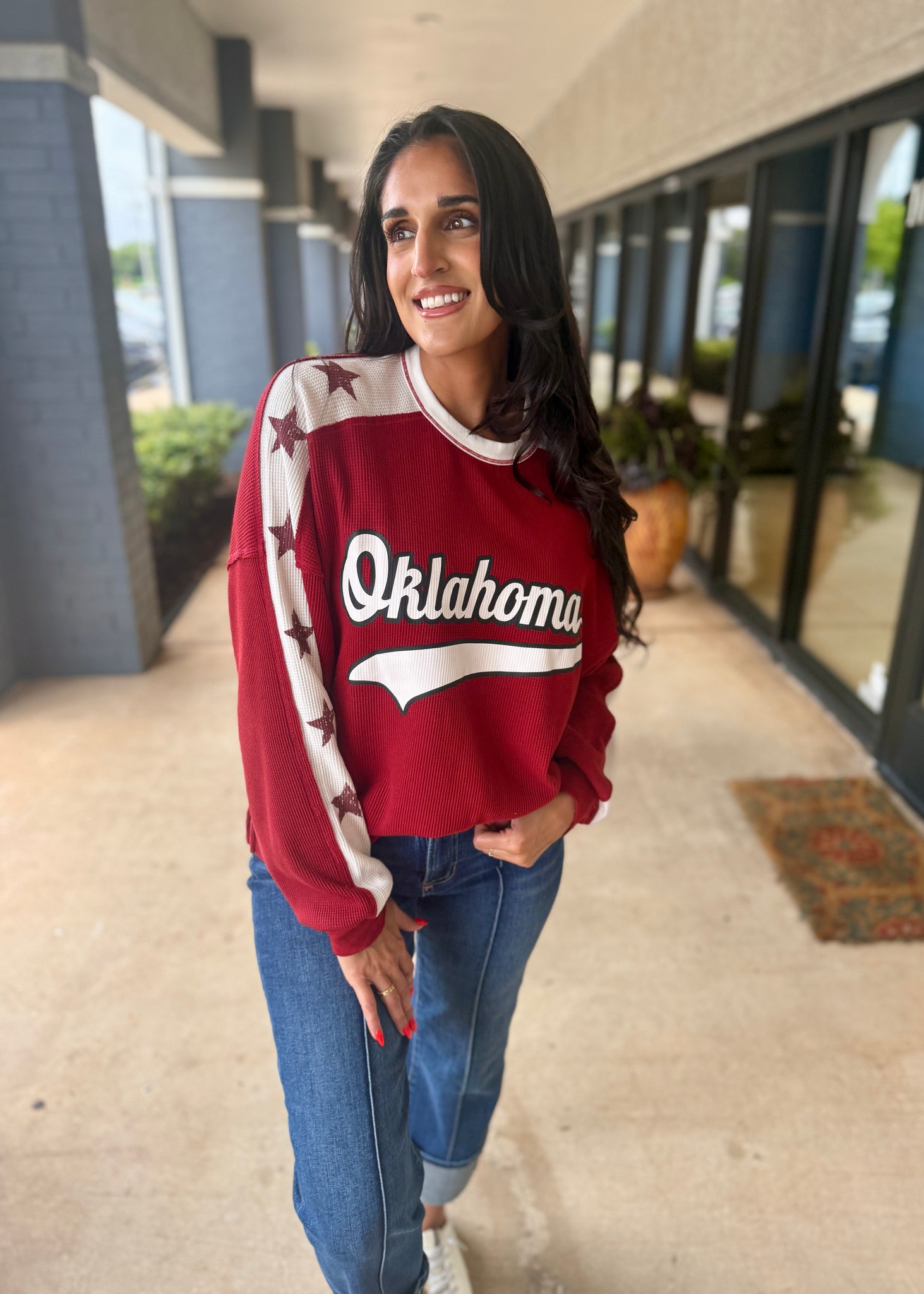 Oklahoma Stars Crimson Long Sleeve Thermal
