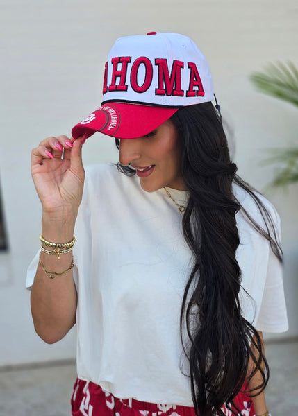 OKLAHOMA 3D Baseball Canvas Baseball Cap