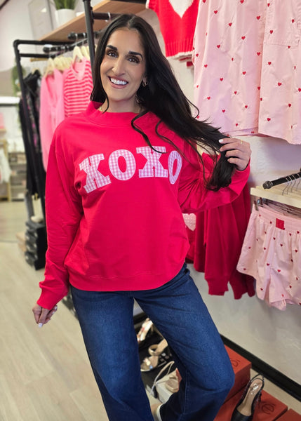 Showing The Love XOXO Red Sweatshirt
