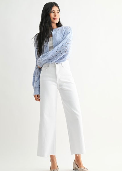 Emily White Wide Leg Denim