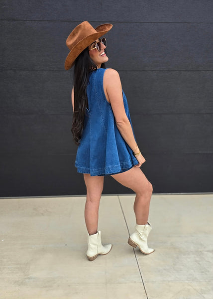 Get On Board 2 Pc Denim Short Set