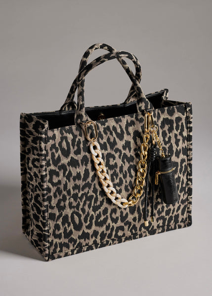 Leo Leopard Tote Purse
