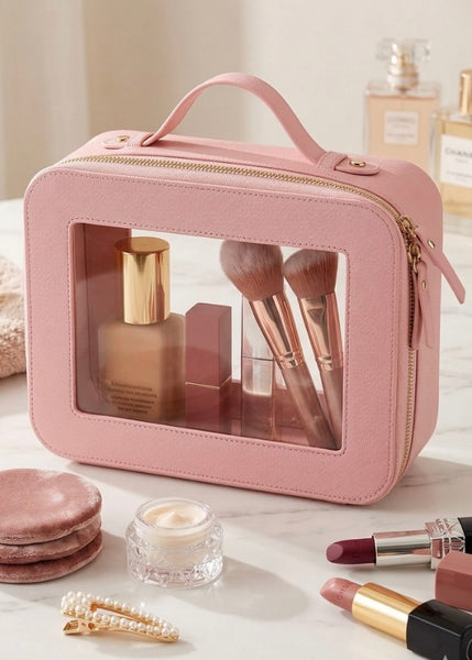 Posie Pink Clear Travel Bag
