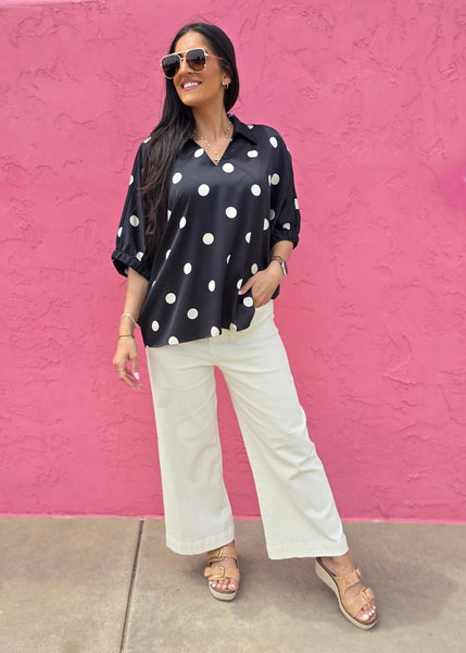 Potentially Pleasing Polka Dot Top