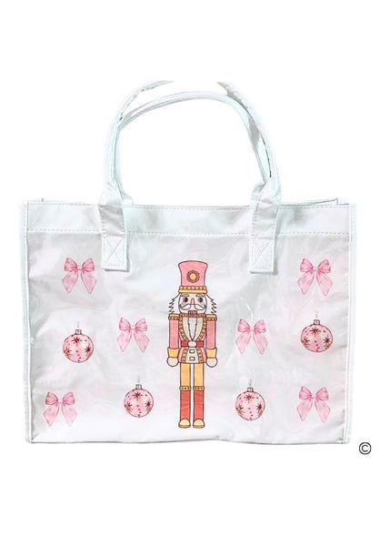 Plum Adorable Nutcracker Vinyl Tote Bag