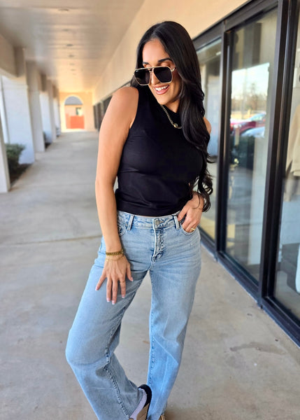 Don't Forget About Me Black Seamless Tank