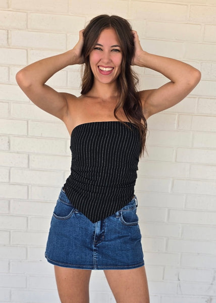 More Of You Denim Micro Mini Skort
