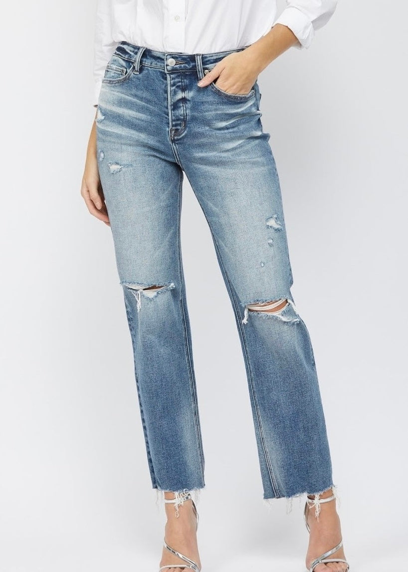 Julia High Rise Straight Denim