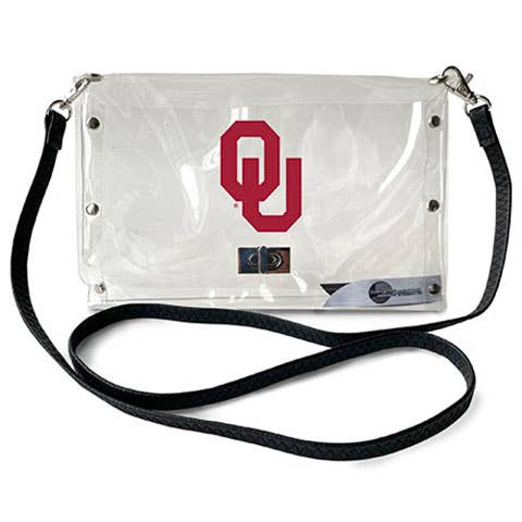 NCAA Oklahoma Sooners Clear Envelope Purse