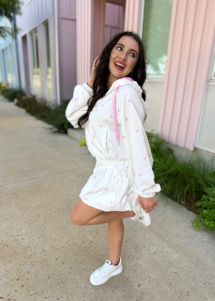 Bubbles And Bows Windbreaker & Bubble Hem Mini Skort