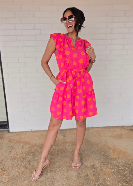 The Beat Goes On Polka Dot Dress