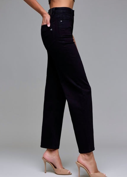 Becca Jet Black Clean Stretch Straight Leg Denim