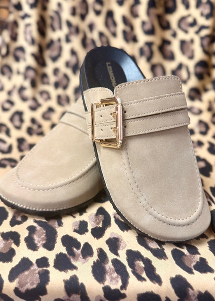 Karta Tan Suede Mule Shoe