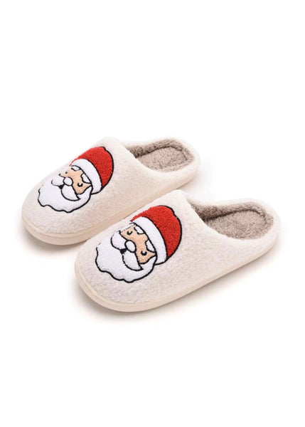 Plush Santa Slippers