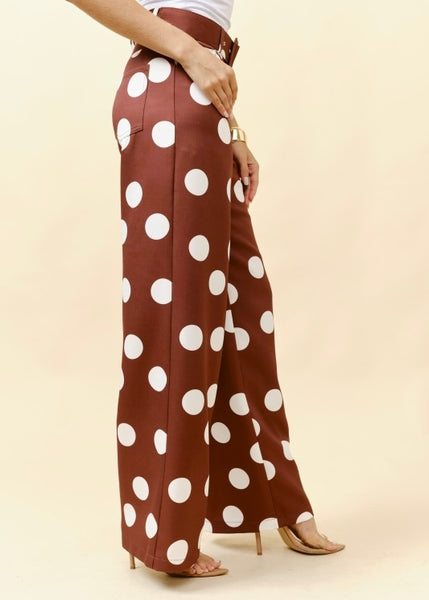Chocolate Drop Polka Dot Pants