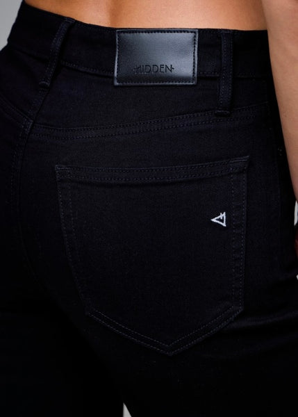 Becca Jet Black Clean Stretch Straight Leg Denim