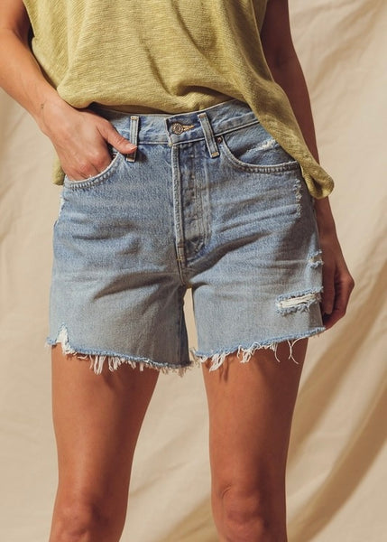 Lauren Vintage Loose Cut Denim Shorts