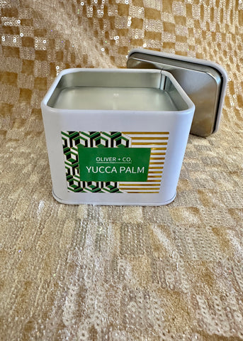 Oliver + CO:  Yucca Palm Travel Candles 6 OZ