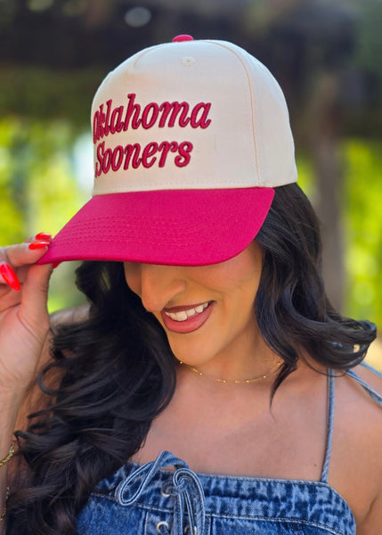 Oklahoma Sooners 3D Canvas Trucker Hat