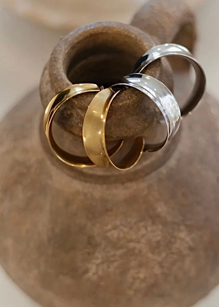 Harlow Hoop Earrings Gold or Silver