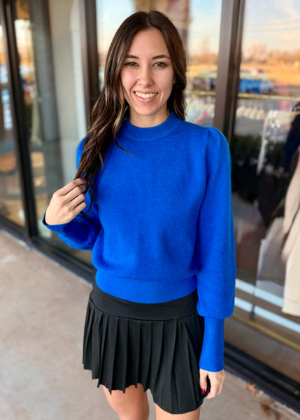 It's A Priority Royal Blue Crewneck Sweater