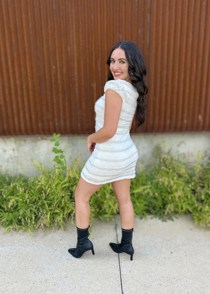 Sweet Dreams Cream Lace Mini Dress