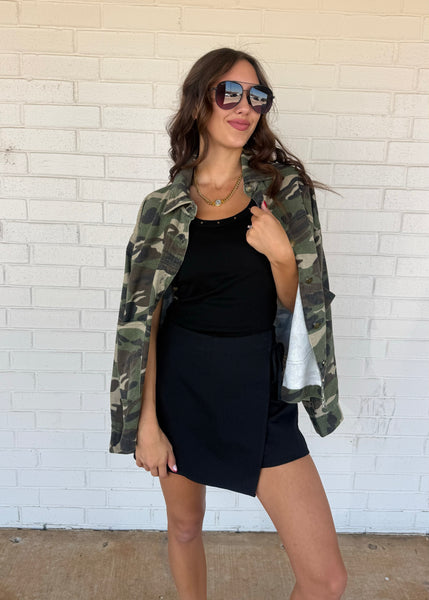 Now You See Me Camo Denim Jacket