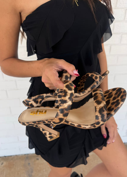 Fedora Leopard Print Heels