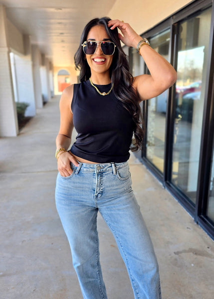 Don't Forget About Me Black Seamless Tank