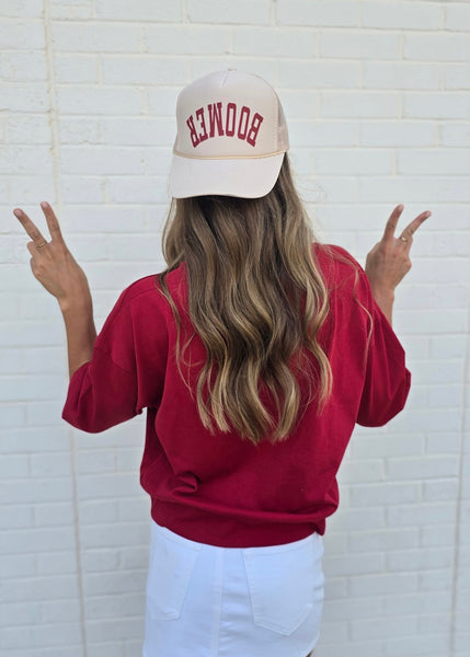 Take Some Time Crimson Top