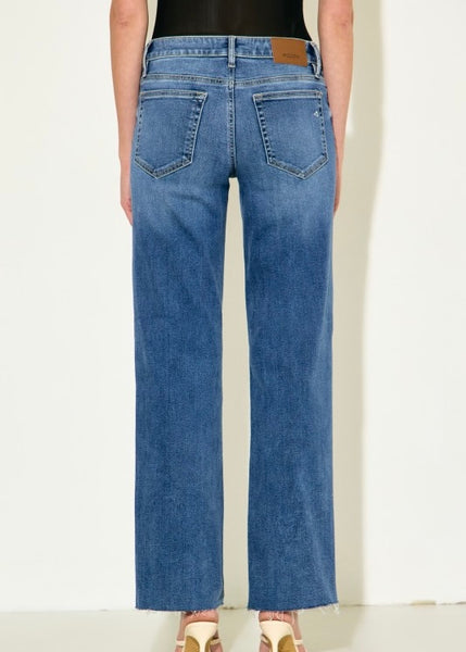Riley Dark Wash Clean Stretch Classic Straight Leg Denim