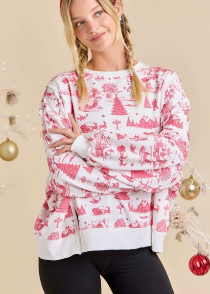 Christmas Wonderland Oversized Sweatshirt
