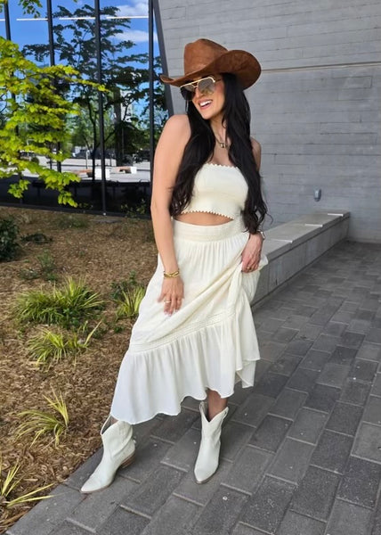 Sand Dune Cream Maxi Skirt