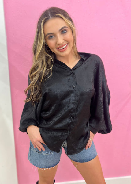 Light Up My Life Black Blouse