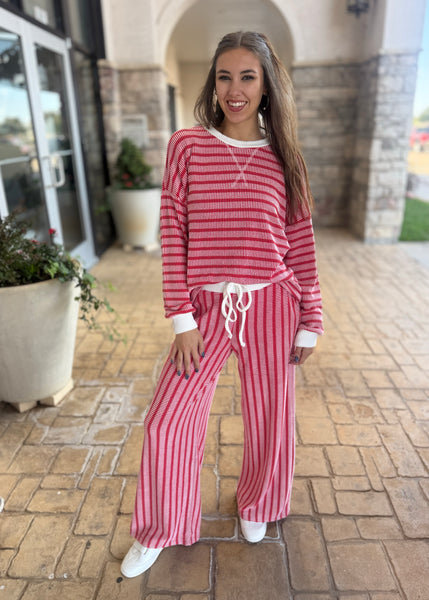 New Resolutions Red 2 Pc Pant Set
