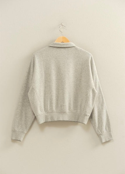You Are Home Heather Grey Pullover