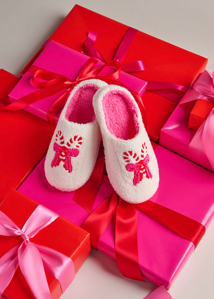 Candy Cane Slippers