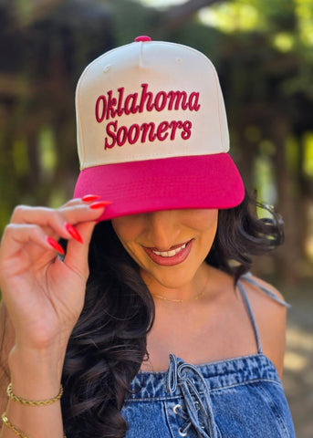 Oklahoma Sooners 3D Canvas Trucker Hat
